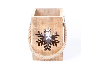 Lucerna vánoční dřevo 24cm